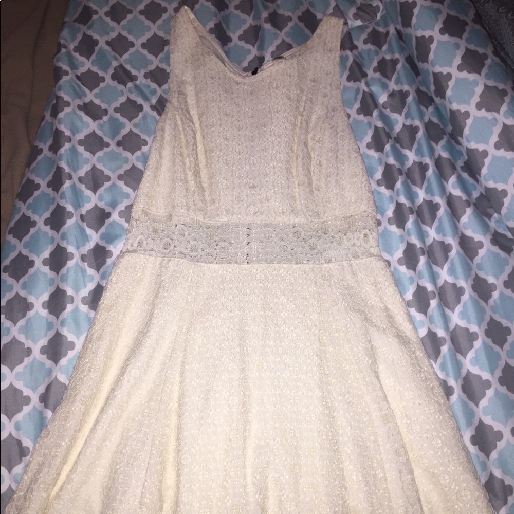 Cream colored lace dress